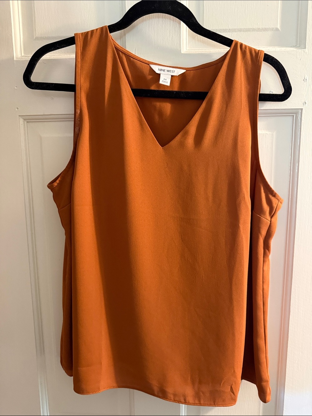 Nine West Rust V-Neck Sleeveless Camisole